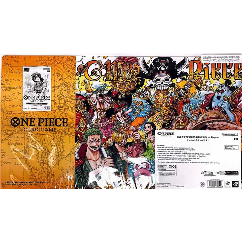 One Piece Card Game Official Playmat Limited Edition Vol.1 + Dash Pack 2025 Gift
