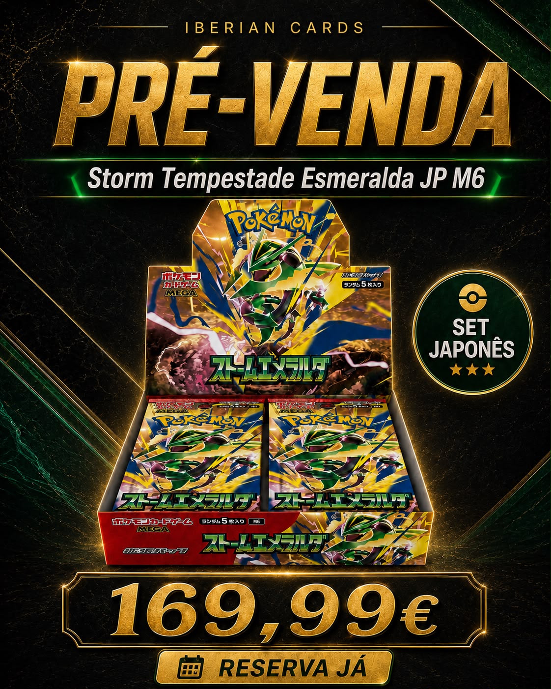 Pré-venda Pokémon TCG — Storm Emerald M6 (Japonês)