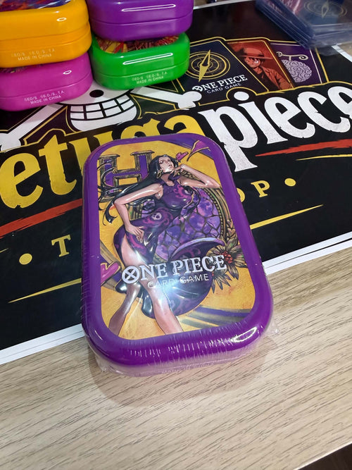 Boa Hancock Storage Tin Box V3 (Asia Exclusive) + Promo Card + 4 Booster Packs OP-13 - OneTugaPiece